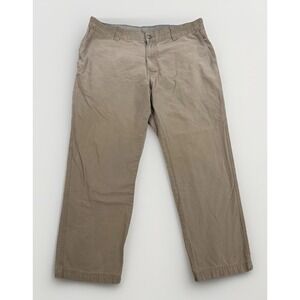 Columbia Flex ROC Pants Men's 40x30 Flax Beige AM8066 Canvas Cotton Outdoor